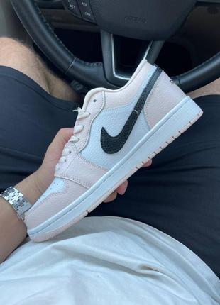 Кросівки noke air jordan 1 low pink3 фото