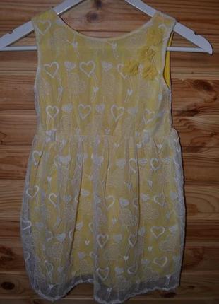 Роскошное кружевное платье на девочку 6-7 лет!  кружево - хлопок.