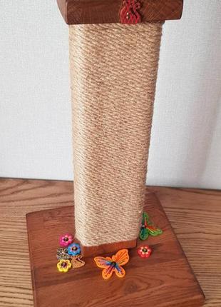 Джутова кігтеточка, ручної роботи з натуральних матеріалів