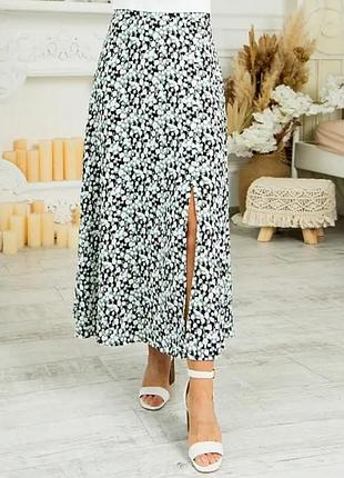 Елегантна спідниця (підходить на не стандартні фігури) оливкова.