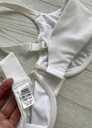 Лифчик бюстгальтер белый молочный с косточками