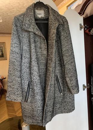 Демісезонне пальто сіре bpc великого розміру