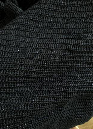 Акриловий oversized светр темно-синій 2