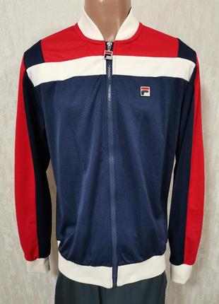 Fila vintage мужская спортивная тренировочная кофта на змейке олимпийка мастерка винтаж