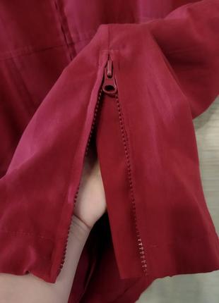 Темно-красная жилетка жилет с карманами пог 60 см2 фото