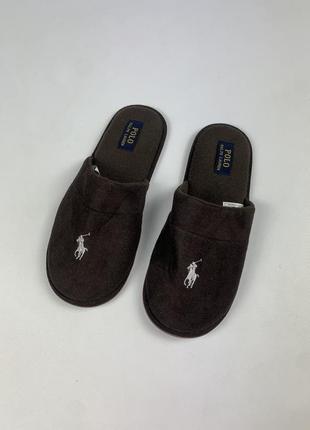 Мужские оригинальные тапочки тапки polo ralph lauren 43