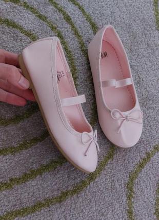 Балетки туфельки 31-20,5см  рожеві пудра для дівчинки2 фото
