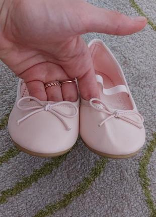 Балетки туфельки 31-20,5см  рожеві пудра для дівчинки5 фото