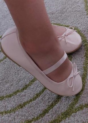 Балетки туфельки 31-20,5см  рожеві пудра для дівчинки6 фото