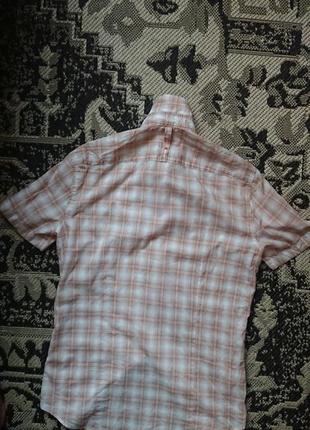 Брендова фірмова бавовняна рубашка сорочка hugo boss,оригінал,розмір xs-s.2 фото