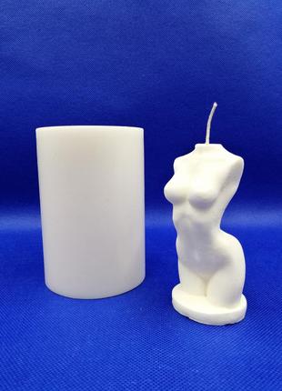 Силіконова форма "жіноче тіло" для заливки свічок, мила, воску, гіпсу, силіконові форми