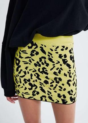 Шикарная актуальная юбка zara /леопардовый принт/мини/новая коллекция4 фото