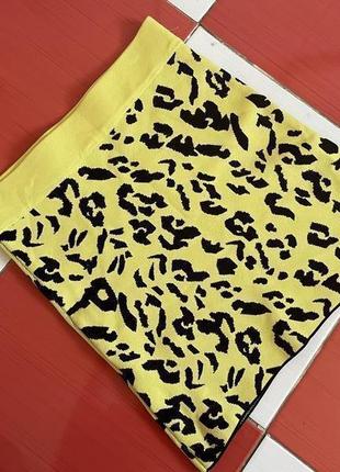Шикарная актуальная юбка zara /леопардовый принт/мини/новая коллекция7 фото