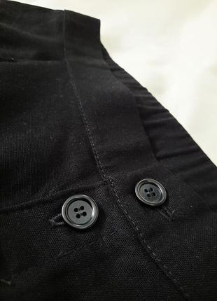 Льняные шорты, черные, размер s, m, l, украина7 фото