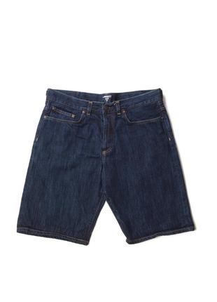 Сині джинсові шорти carhartt selvedge shorts1 фото
