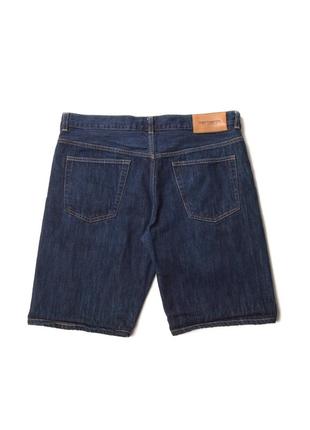 Сині джинсові шорти carhartt selvedge shorts3 фото