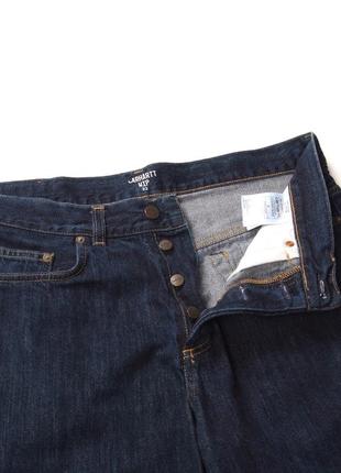 Сині джинсові шорти carhartt selvedge shorts6 фото