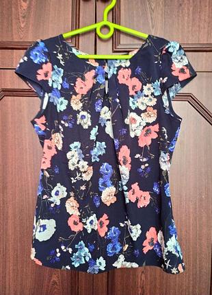 Блузка в квітковий принт dorothy perkins, uk 12, eur 40