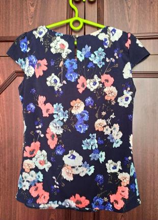 Блузка в квітковий принт dorothy perkins, uk 12, eur 403 фото