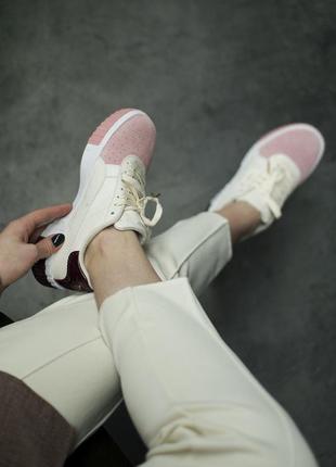 Кросівки puma cali white жіночі шкіряні білі кросівки пума жіночі кросівки пума калі літо осінь6 фото
