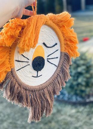 Левчик макраме декор handmade 3