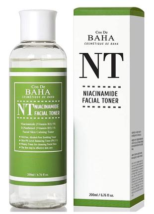 Тонер для проблемной кожи с ниацинамидом cos de baha niacinamide toner1 фото