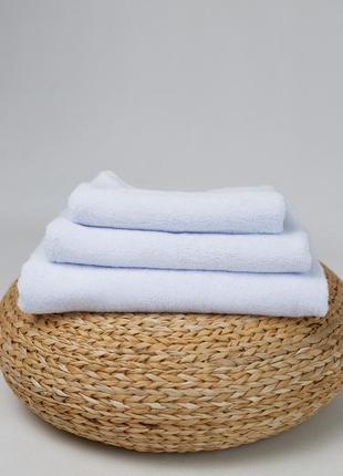 Махровое полотенце 70х140, 100% хлопок белый узбекистан