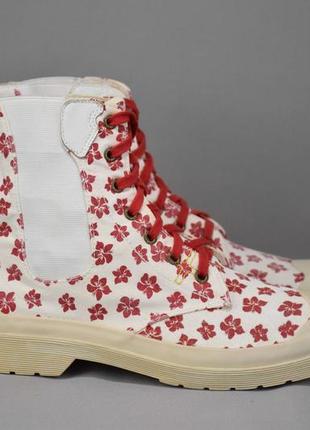 Dr. martens floral canvas черевики челсі жіночі текстильні. оригінал. 40-41 р./25.7 див.