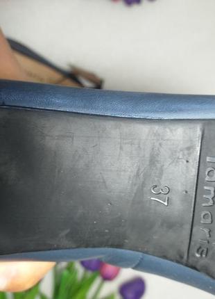 Шкіряні туфлі tamaris 37 розмір6 фото