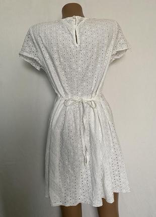 Натуральне біле плаття 👗 8 розміру 2