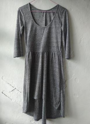 Платье туника серого цвета terranova размер м