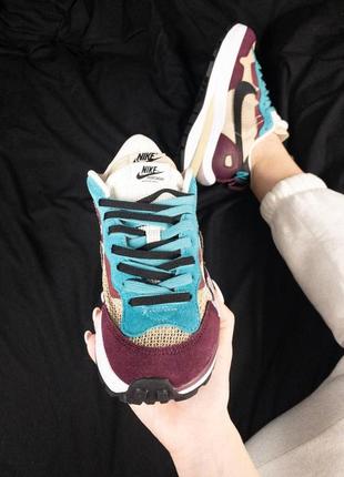 Кроссовки мужские,женские nike low vaporwaffle sport fuschia x sacai кросівки чоловічі,жіночі найк5 фото