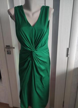 Платье 👗 зелёное, изумруд1 фото