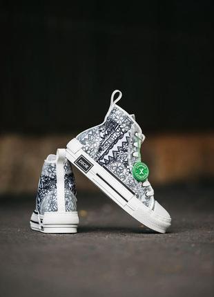 Женские высокие кеды , кроссовки shawn stussy x dior b23 sneakers8 фото