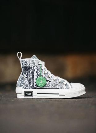 Женские высокие кеды , кроссовки shawn stussy x dior b23 sneakers9 фото