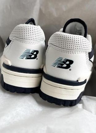 Кросівки new balance 550. шкіра, замша. колір білий з сиім та жовтим. розміри 36-446 фото