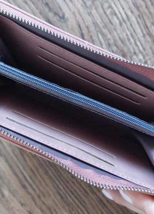 Жіночий гаманець барсетка рожевий