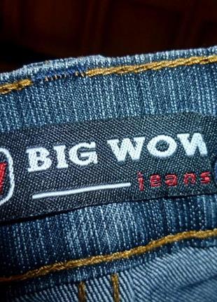 Брендові джинси big wow прямі висока посадка вільні унісекс8 фото