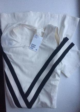 Платье плаття белое хлопок новое h&m xs-s5 фото