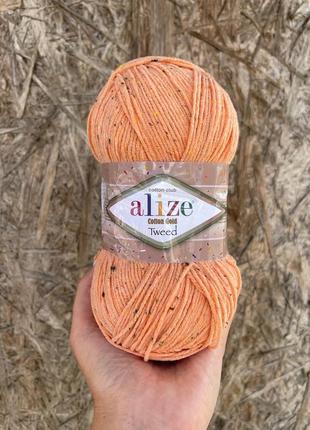 Пряжа alize cotton gold tweed