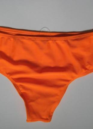 10-12 новые! неоновые оранжевые плавки от купальника. разные размеры!3 фото