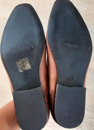 Чоловічі шкіряні оксфорди броги туфлі topman 42-43,4 фото