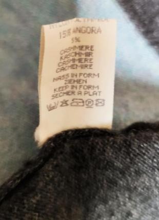 Шерстяной премиум кашемировый ангоровый джемпер свитер оверсайз lecomte /4457/9 фото