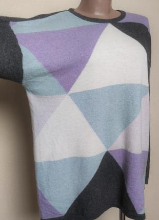Шерстяной премиум кашемировый ангоровый джемпер свитер оверсайз lecomte /4457/1 фото