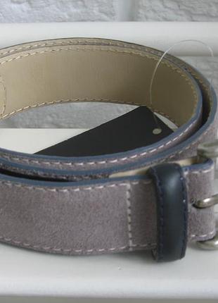 Новый стильный ремень mango. натур замша