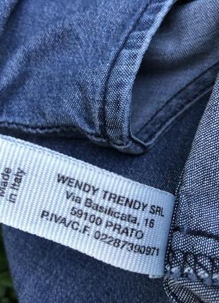 Джинсовая блуза баллон,рубаха,туника,большой размер,италия,wendy trendy6 фото