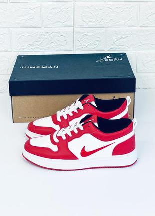 Кроссовки мужские nike air retro jordan кеды найк джордан красные2 фото