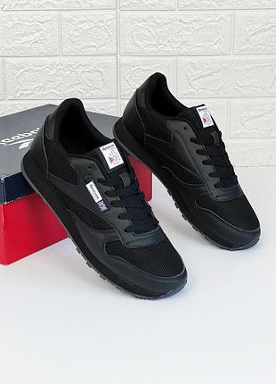 Кросівки чоловічі рібок класік чорні кросівки чоловічі reebok женские5 фото