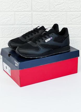 Кросівки чоловічі рібок класік чорні кросівки чоловічі reebok женские6 фото