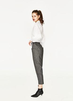 Шикарные брюки багги легенькие немнущиеся zara оригинал р.l
